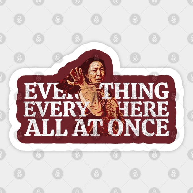 everything everywhere all at once retro Sticker by podni cheear